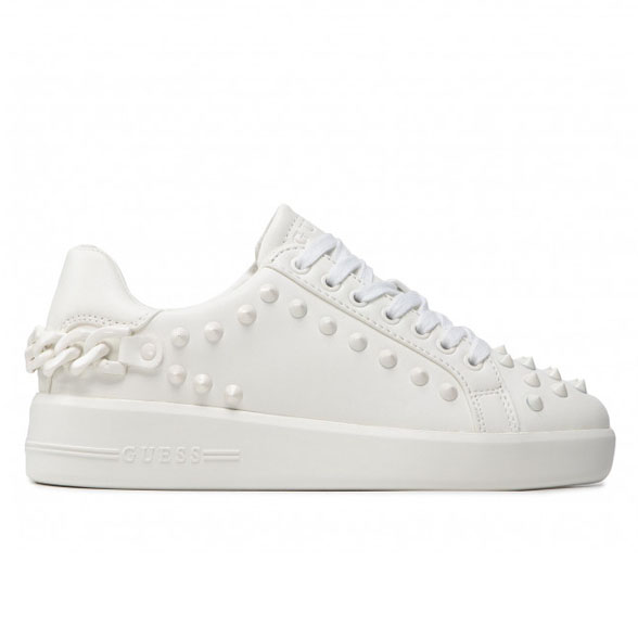 GUESS SNEAKERS DONNA PELLE WHITE