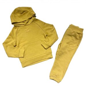 NIKE TUTA BIMBO IN COTONE GARZATO SENAPE