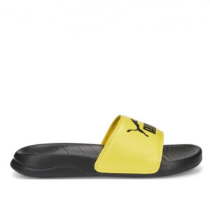 PUMA PANTOFOLA RAGAZZO IN GOMMA GIALLO E NERO