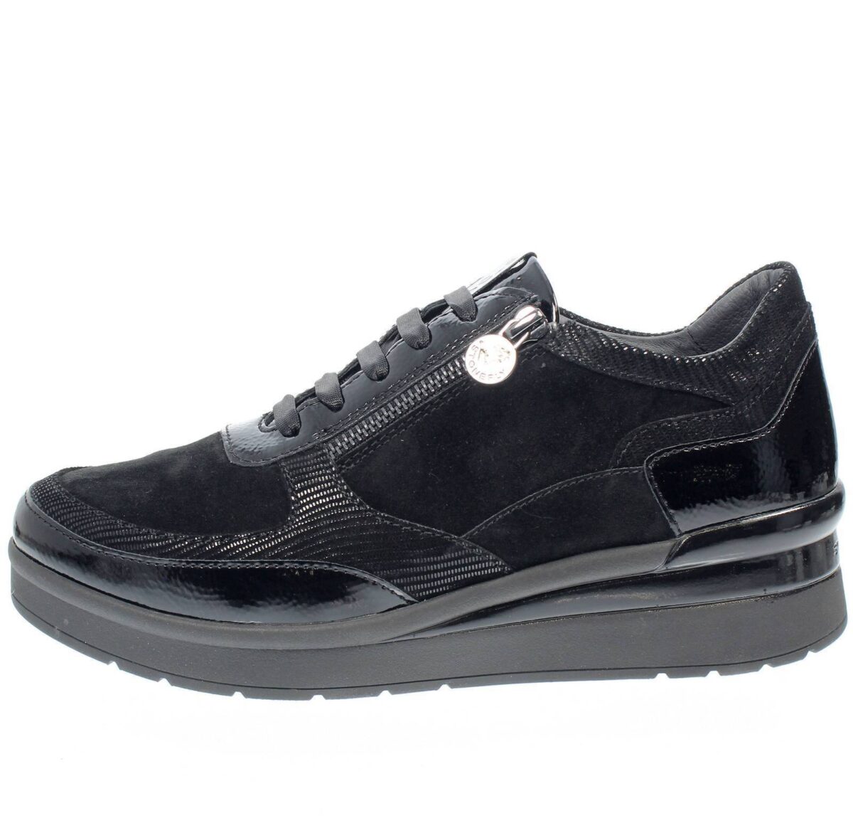 STONEFLY SNEAKERS DONNA PELLE BLACK
